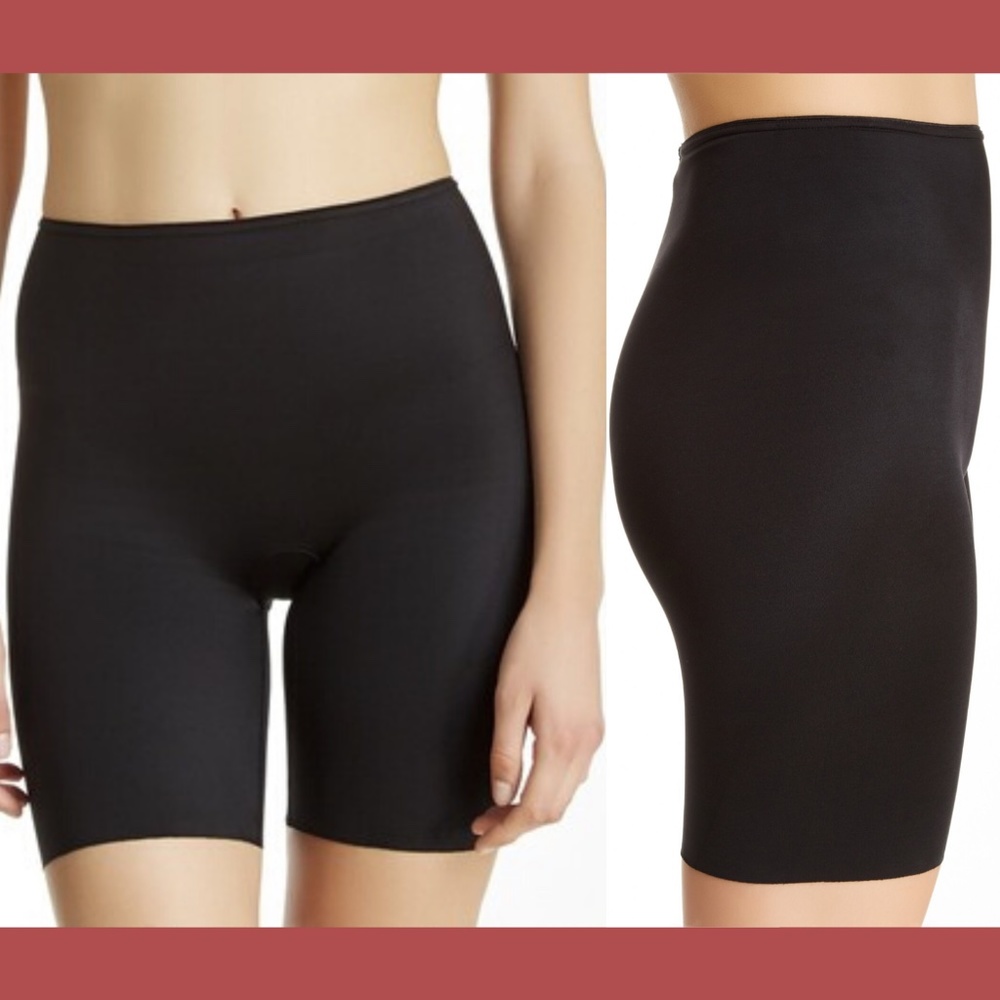 NEW SPANX Slimplicity Mid-Thigh Shaper Black Small